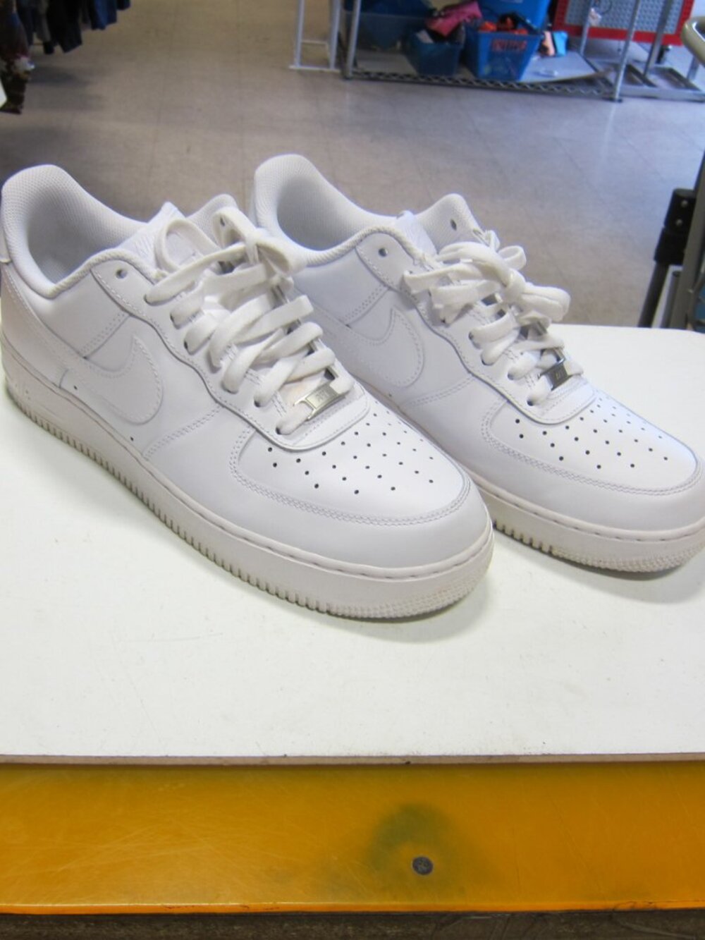 Nike Air Force 1 '07 Men's 12 Triple White Shoe's CW2288-111 with Box